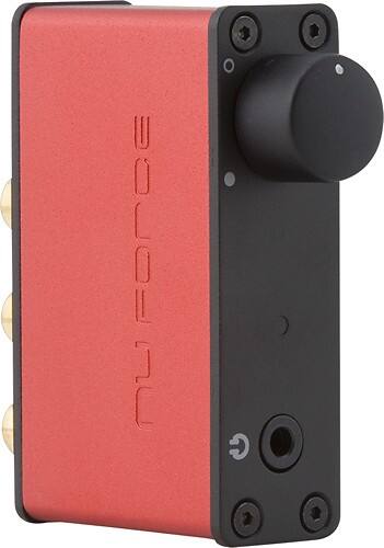 Angle Standard. NuForce - Icon uDAC-2 USB Audio Receiver and Digital-to-Analog Converter - Red.