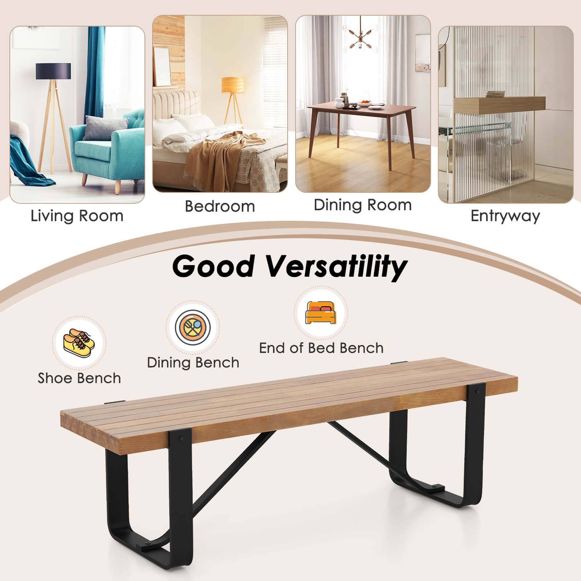 Living Room, Bedroom, Dining Room, Entryway, Good Versatility, Shoe Bench, End of Bed Bench, Dining Bench