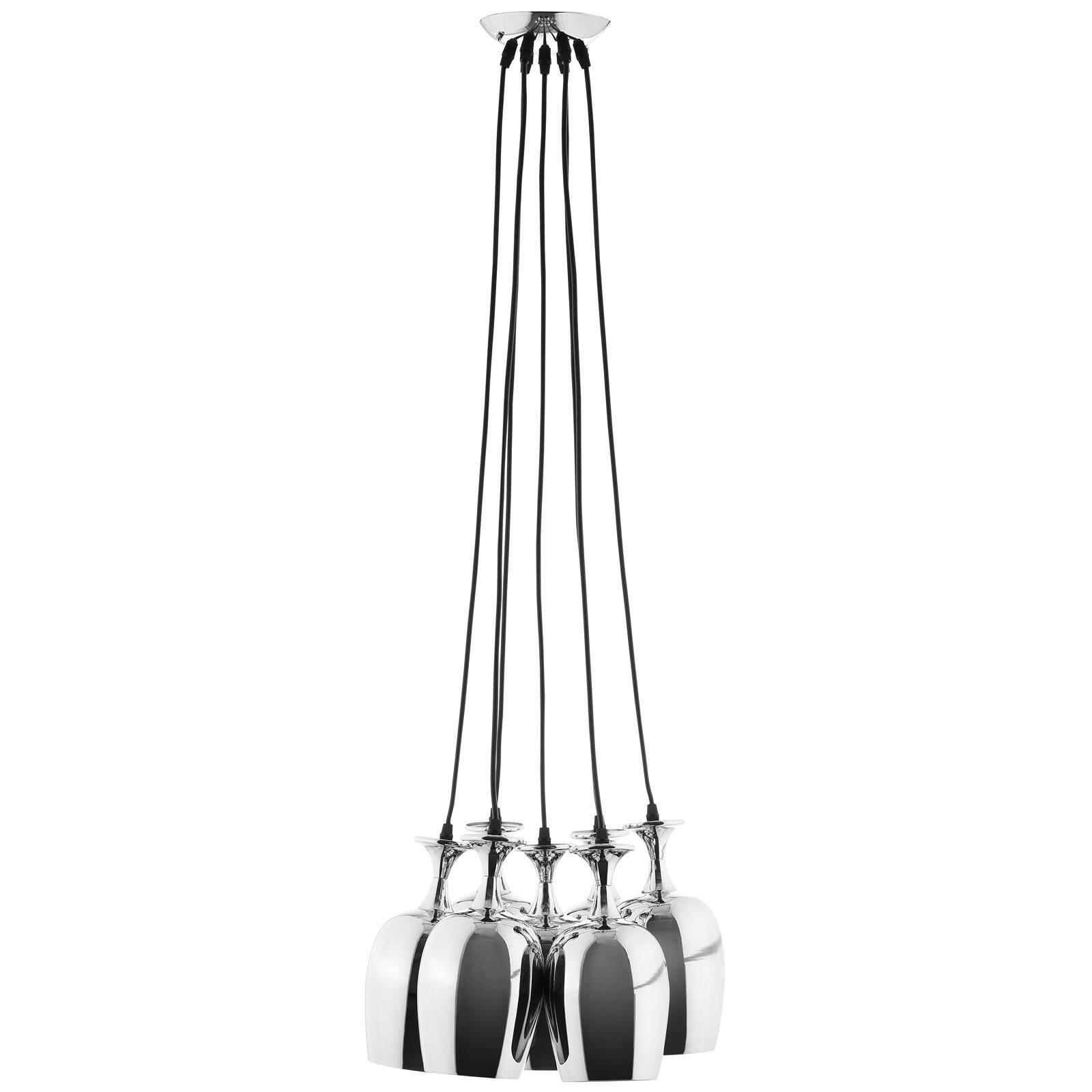 Angle. Modway - Goodwill Metal Chandelier by Modway - Silver.