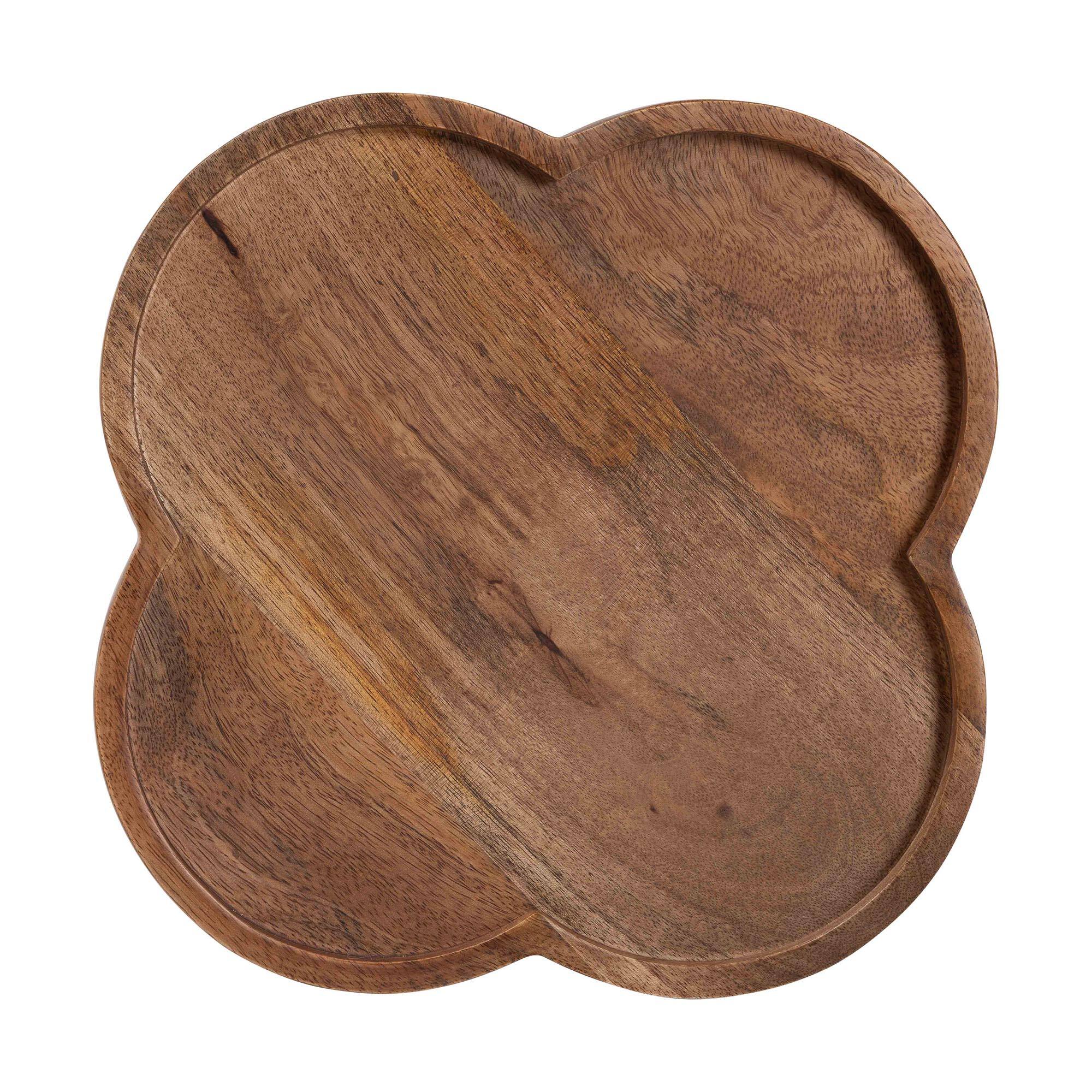 Left. Baxton Studio - Gezana Drink Table with Marble Base - Compact Pedestal Accent Table with Clover Tray Top for Living Room or Sofa Side - Marble White/Gold/Walnut Brown.