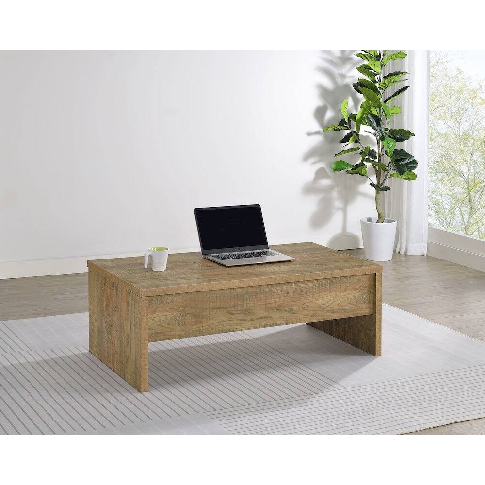 Left. Coaster Co. of America - Canoga Engineered Wood Lift Top Cocktail Coffee Table Mango - Mango.