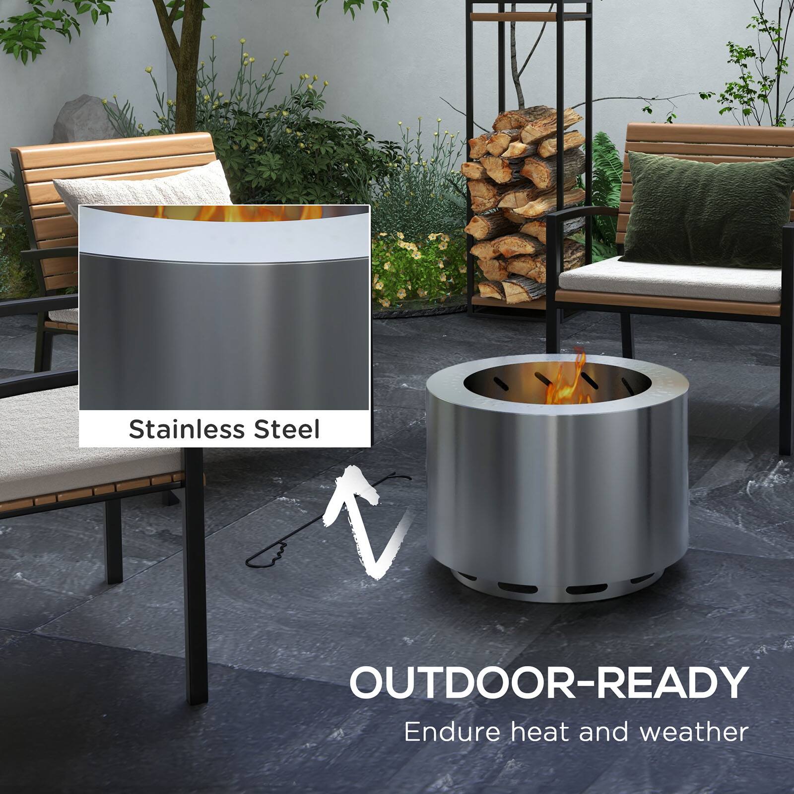 Stainless Steel  
OUTDOOR-READY  
Endure heat and weather