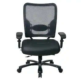 Office Star Products - Big & Tall AirGrid® Back Chair - Black