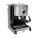 Left. Capresso - EC100 Espresso Machine with 15 bars of pressure, Milk Frother and Thermoblock heating system - Black/Stainless Steel.