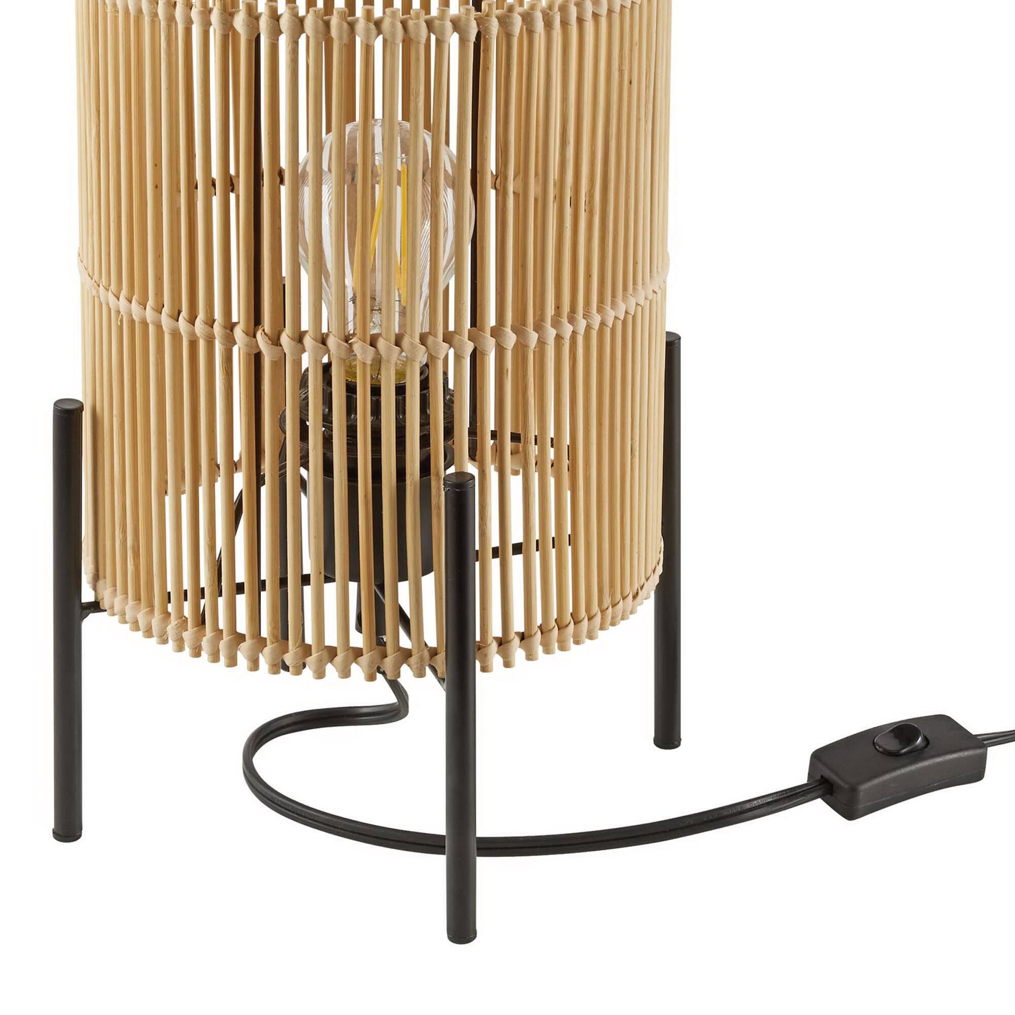 Alt View 4. Modway - Casen Bamboo Table Lamp by Modway - Natural.