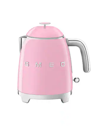 Front. SMEG - SMEG KLF05 3.5-cup Electric Mini Kettle - Pink.