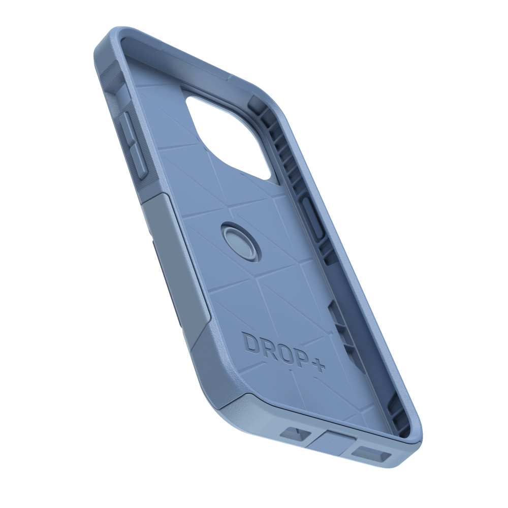 Alt View 2. OtterBox - Commuter Case for Apple iPhone 15 / iPhone 14 / iPhone 13 / iPhone 16e - Light Blue.