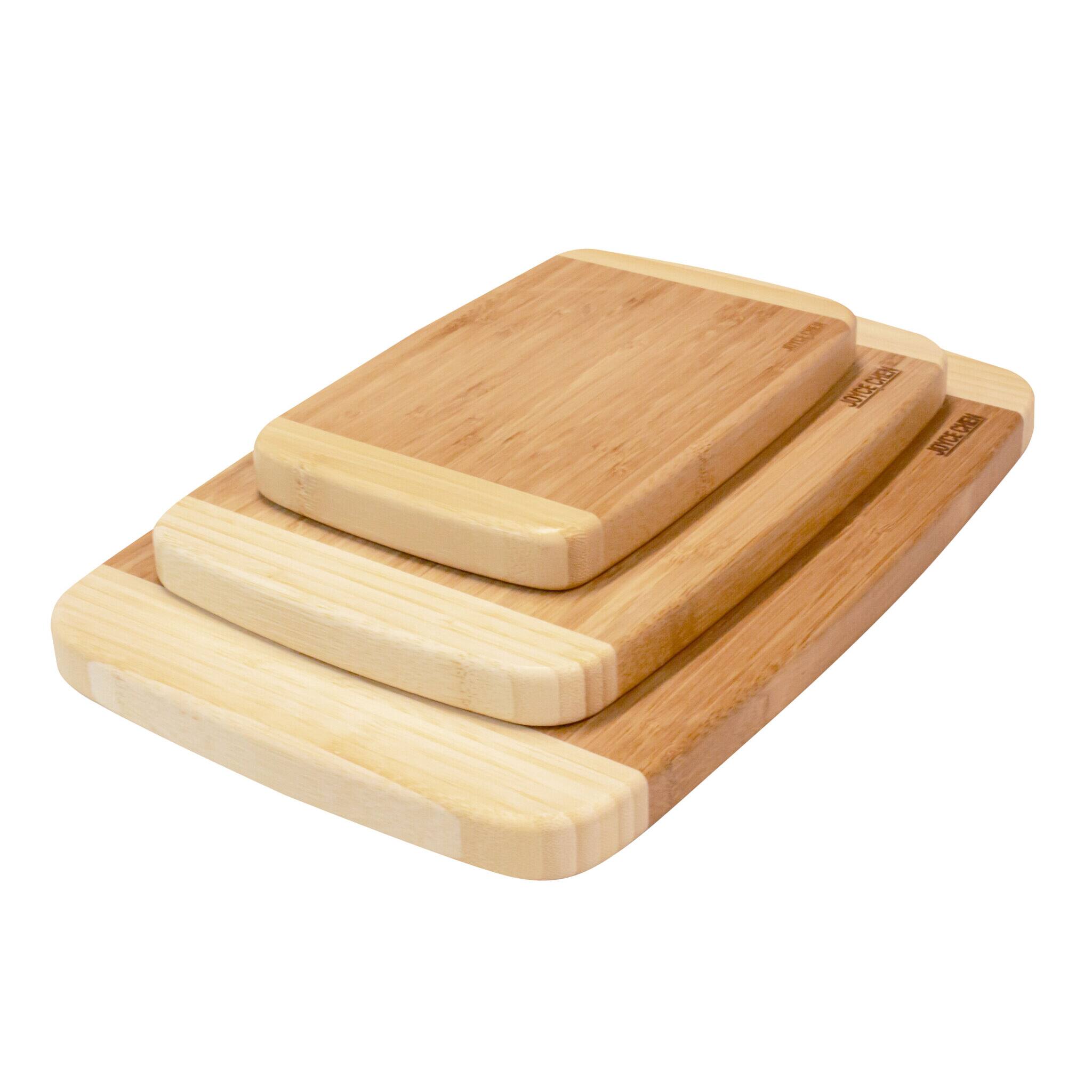 Front. Joyce Chen - Joyce Chen Burnished Bamboo Cutting Board Set, 3 pack.