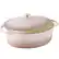 Front. Best Choice Products - Best Choice Products Oval 7.5 Quart Cast-Iron Dutch Oven, Heavy-Duty w/ Enamel, Side Handles - Mushroom Beige - Mushroom Beige.