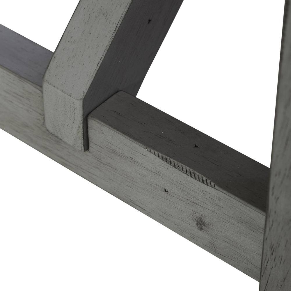 Alt View 4. Liberty Furniture Industries - Dining Bench Transitional Grey in Smokey Grey Finish w/ Carbon Grey Tops - Grey.