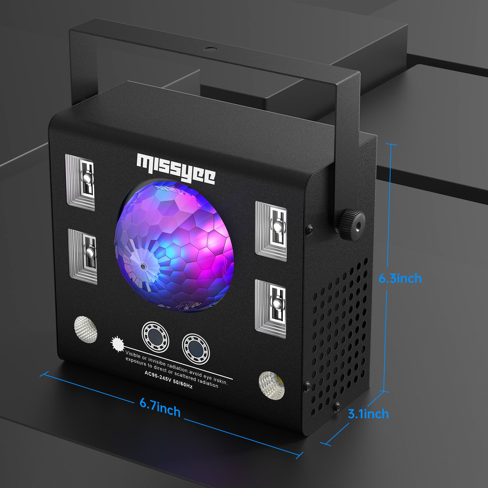 missyee

6.3inch

Visible or invisible radiation exposure, avoid eye radiation

AC95-245V 50/60Hz

6.7inch

3.1inch