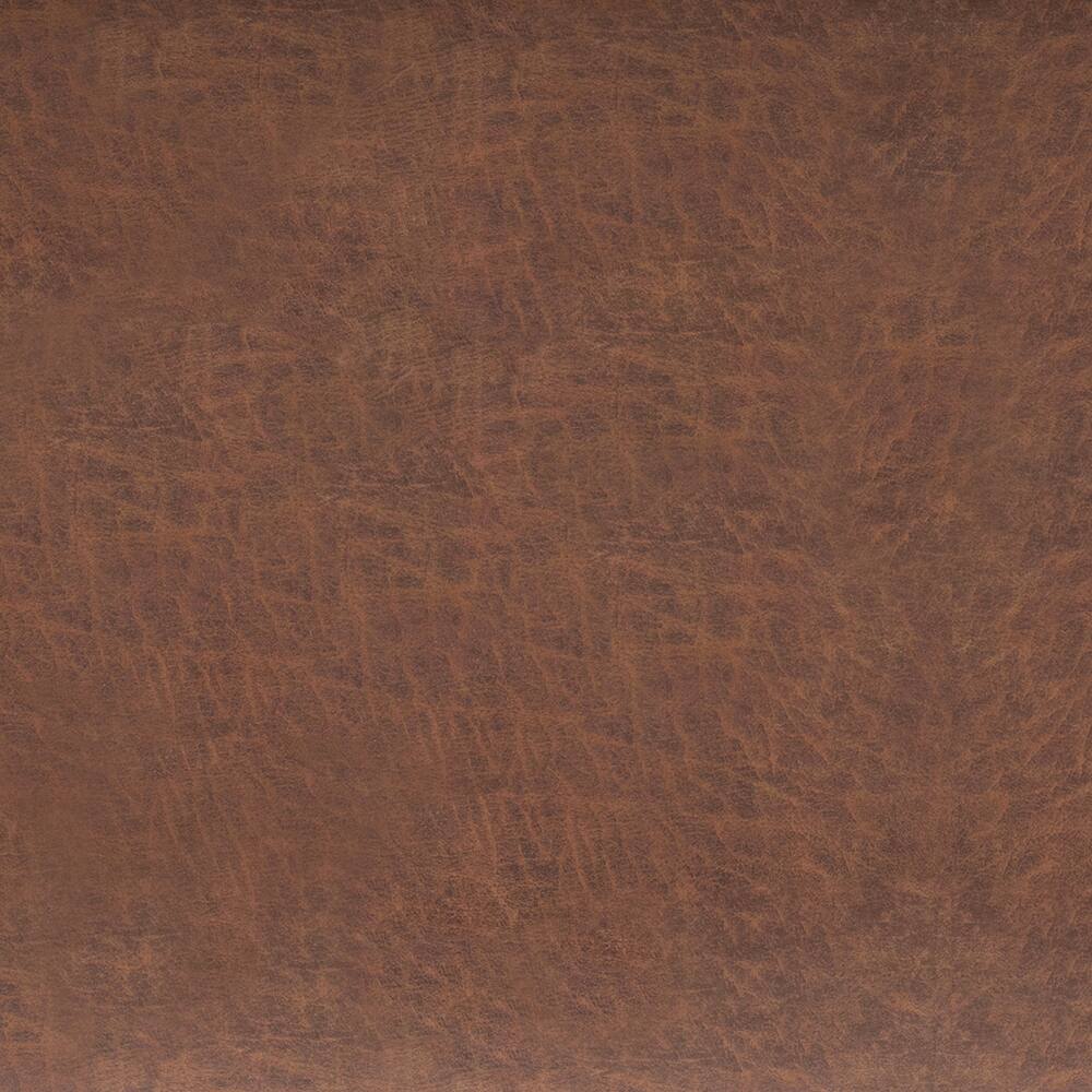 Alt View 5. Simpli Home - Avalon 54 inch Wide Upholstered Solid Wood Rectangular Ottoman Bench, Distressed Pecan Brown - Distressed Pecan Brown.