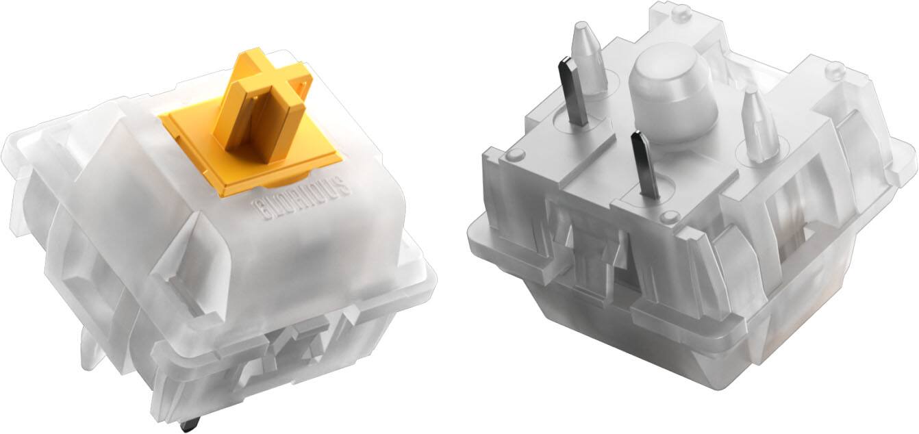 Alt View 12. Glorious - Silent Lubed Mechanical Keyboard 5-pin Hot Swappable Switches (36x) - Panda.