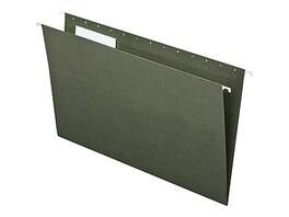 Pendaflex - Recycled Hanging File Folders, 1/3-Cut Tab, Legal Size, Standard 25/Box - Green
