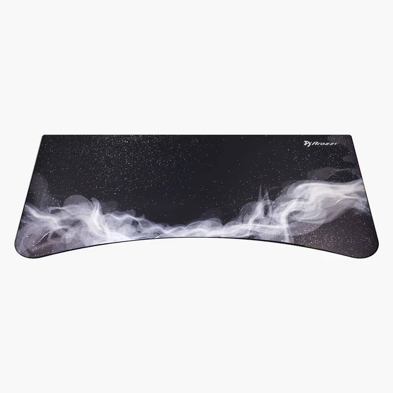 Front. Arozzi - Arozzi Full-Surface, Interchangeable, Water-Resistant, and Washable Mouse Pad with Stitched Edges - D061 ( Grey Galaxy ) - Black.