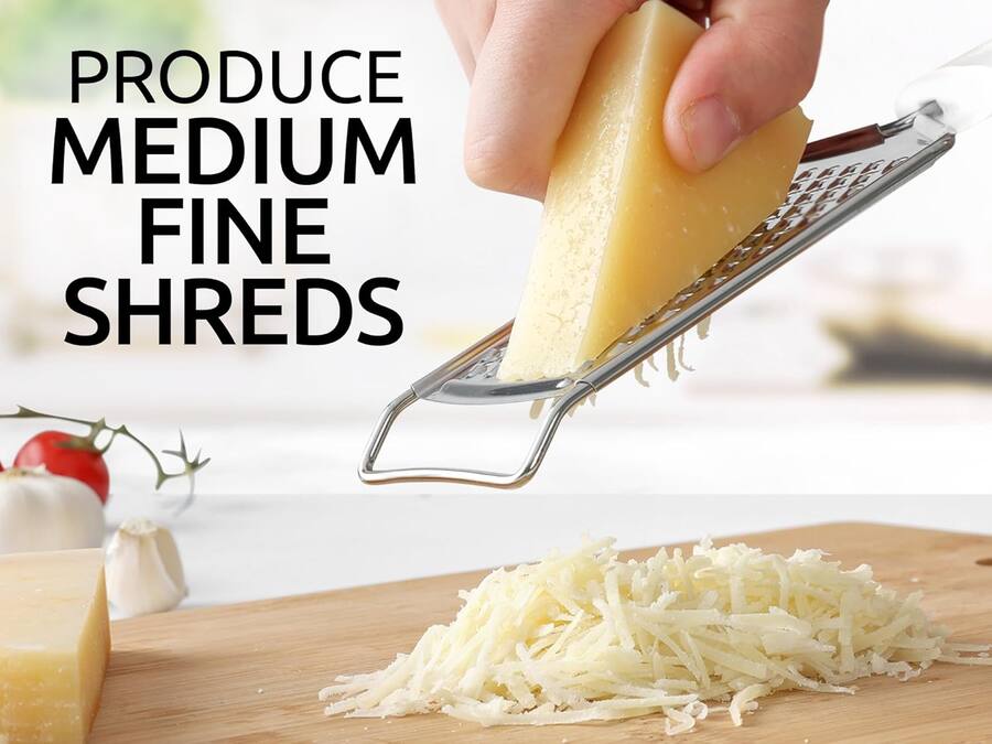 Cheese Rust Zulay Kitchen Professional Cheese Grater Stainless Steel Durable Rust ...