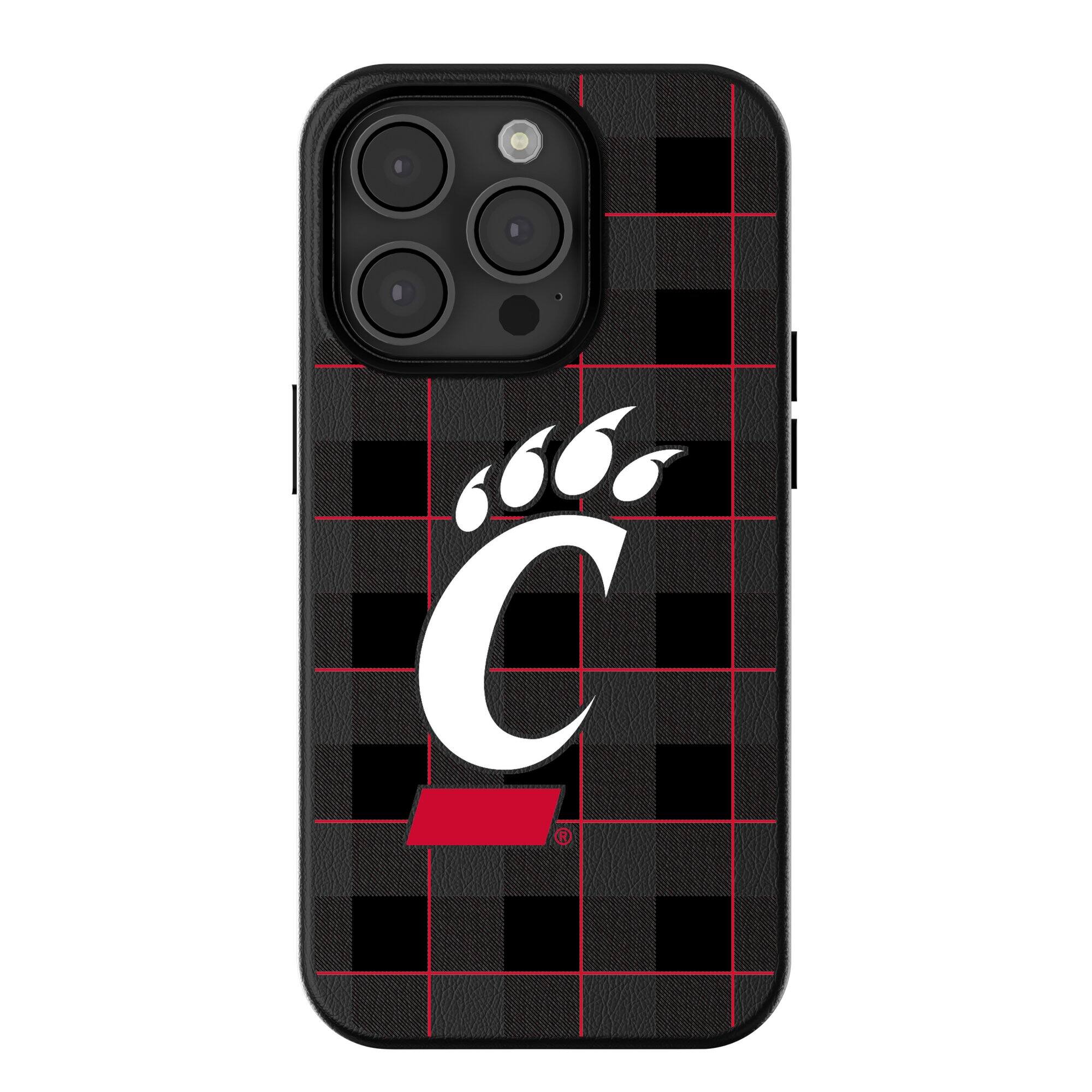 Keyscaper - NCAA - Cincinnati Bearcats Plaid Magnetic Bump iPhone Case - 16 Plus - Black price history on PriceWatchPro