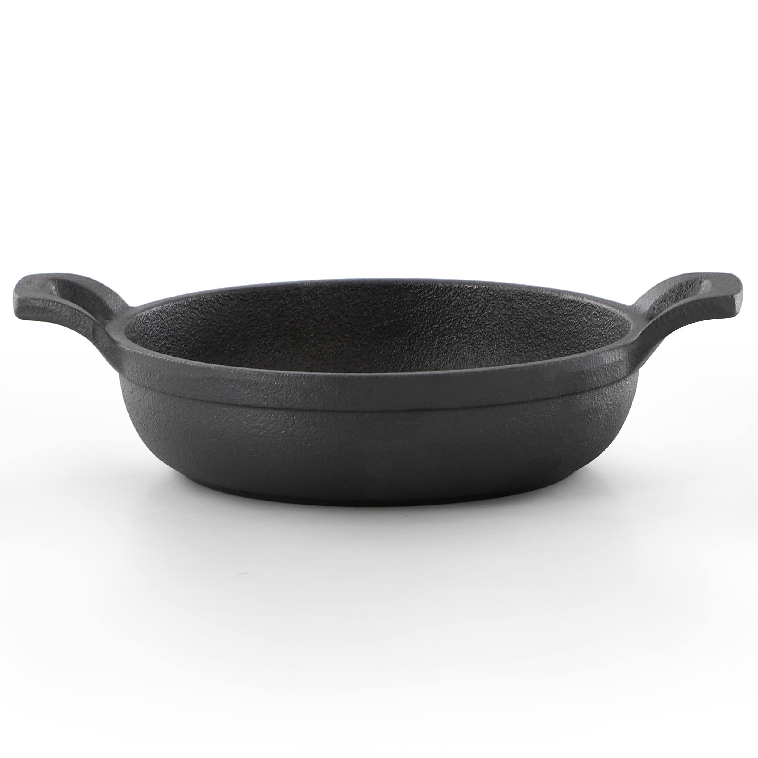 Alt View 1. Mega Chef - MegaChef 5 Inch Round Cast Iron Frying Pan for Indoor/Outdoor Use - Black.