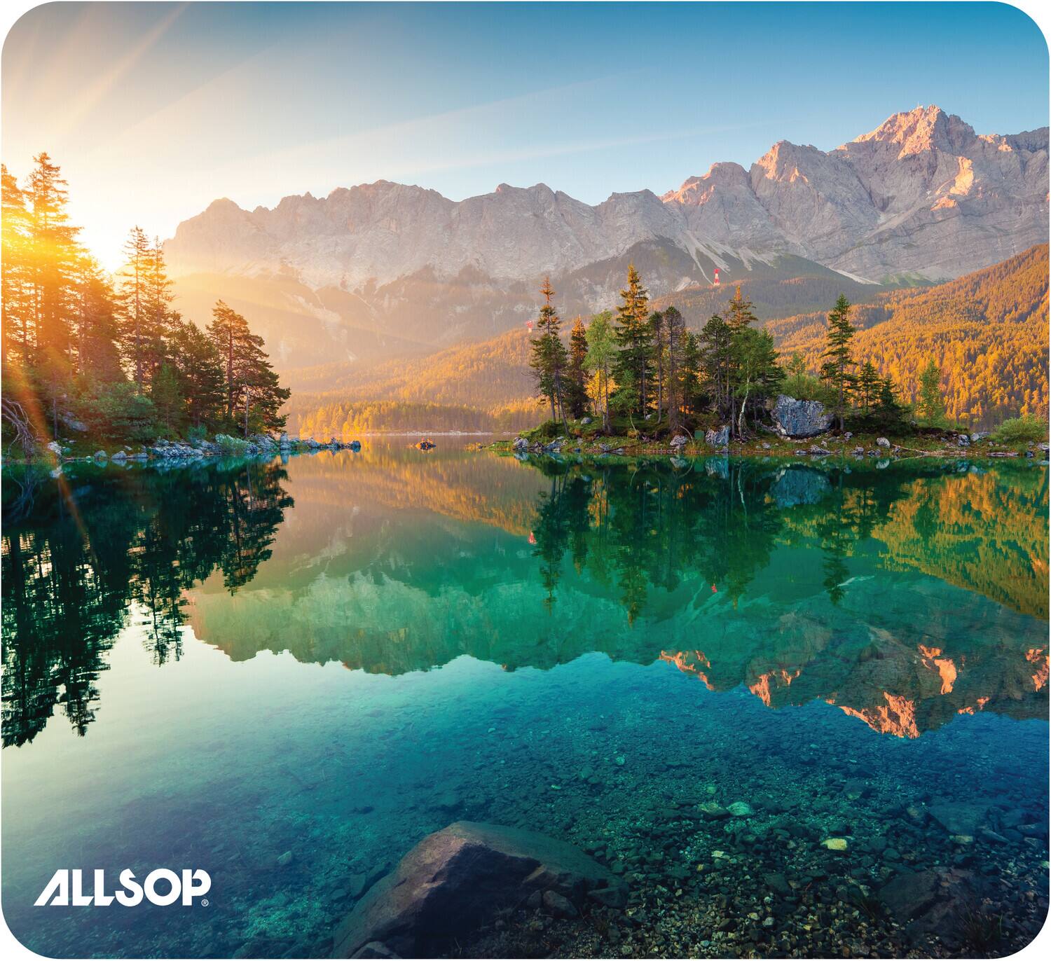 Allsop - 32623 Naturesmart Mouse Pad - Lake Iebsee - COMPUTER ACCESS - Multicolor