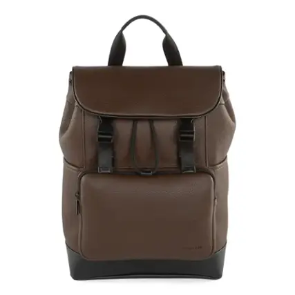 Front. Bugatti - Central Backpack - Brown.