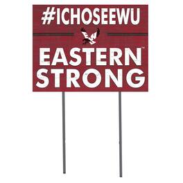 Jardine - Eastern Washington Eagles 18'' x 24'' I Chose Lawn Sign - Red