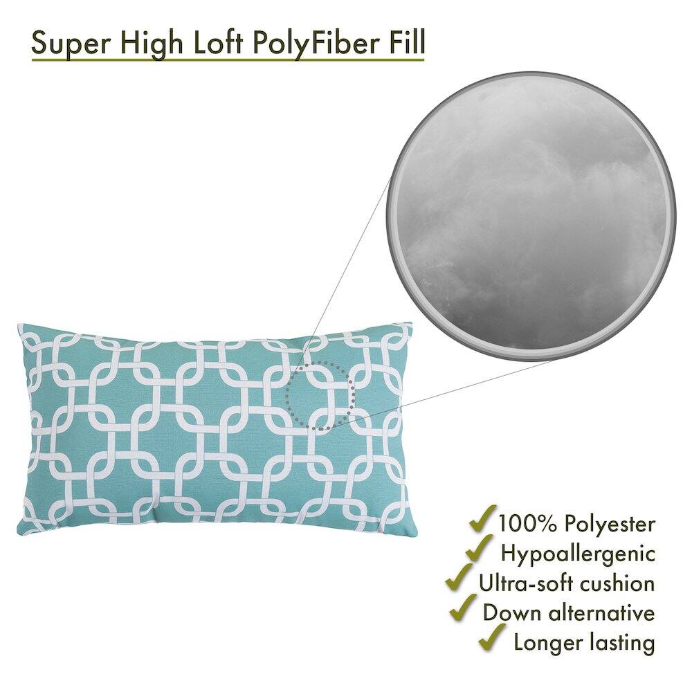 Super High Loft PolyFiber Fill

- 100% Polyester
- Hypoallergenic
- Ultra-soft cushion
- Down alternative
- Longer lasting