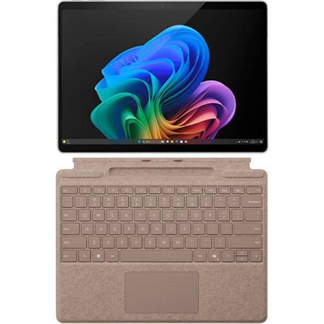 Front. Microsoft - Microsoft Surface Pro Copilot+ PC Touchscreen 13" OLED Snapdragon X Elite Processor 32GB RAM 1TB SSD (11th Edition) Plat - Platinum.