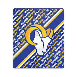 Pegasus - Los Angeles Rams 60" x 70" Diagonal Lined Wordmark Ultra Soft Blanket - Multicolor