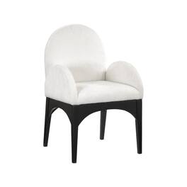 Meridian Furniture - Waldorf Cream Chenille Fabric Dining Chair - Beige
