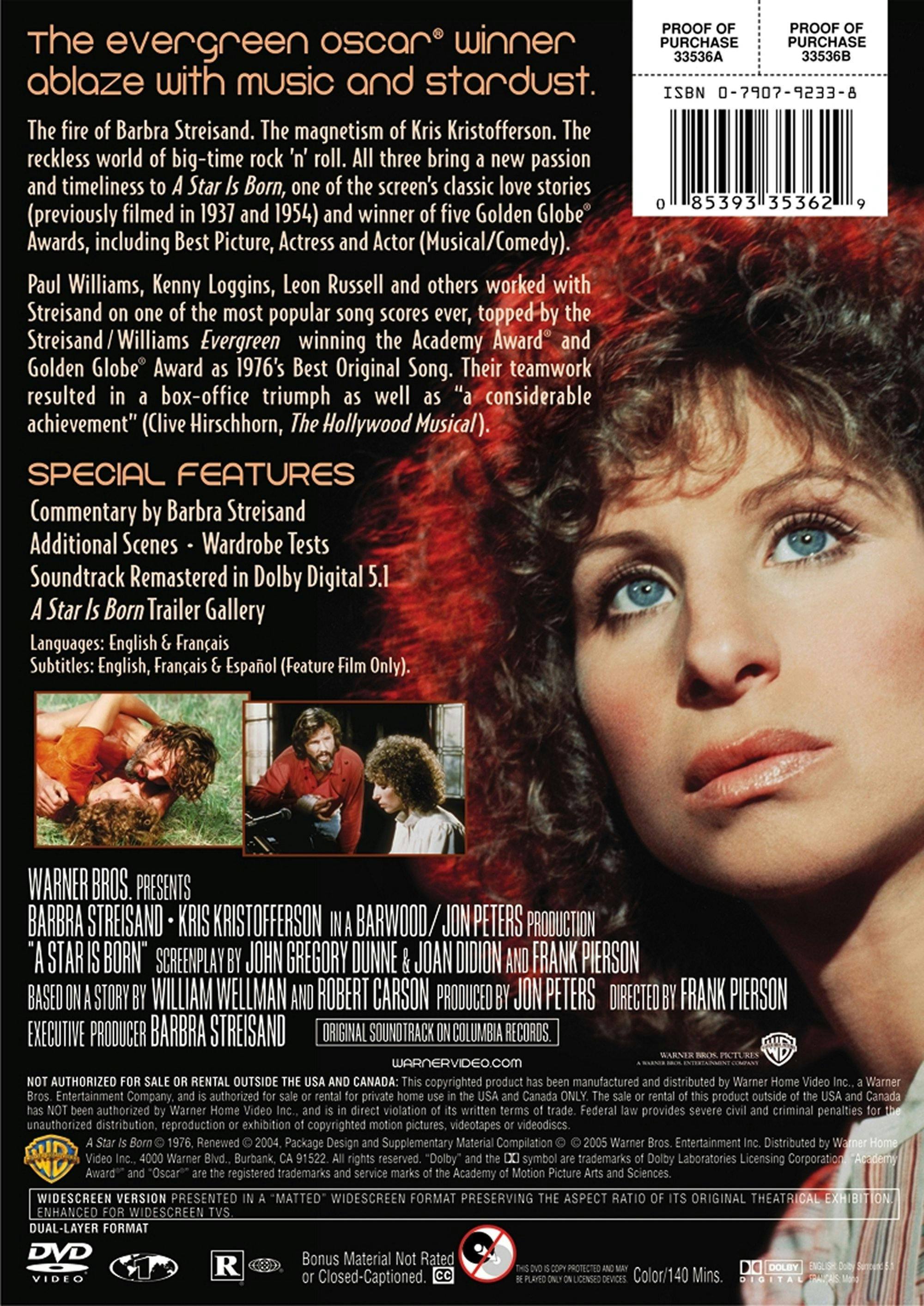 Angle. A Star Is Born (DVD Widescreen) [DVD].