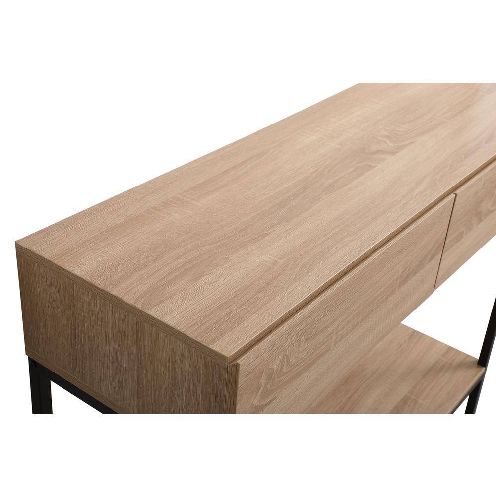 Alt View 4. Elegant Decor - 42 inch console table in mango wood - Mango Wood.