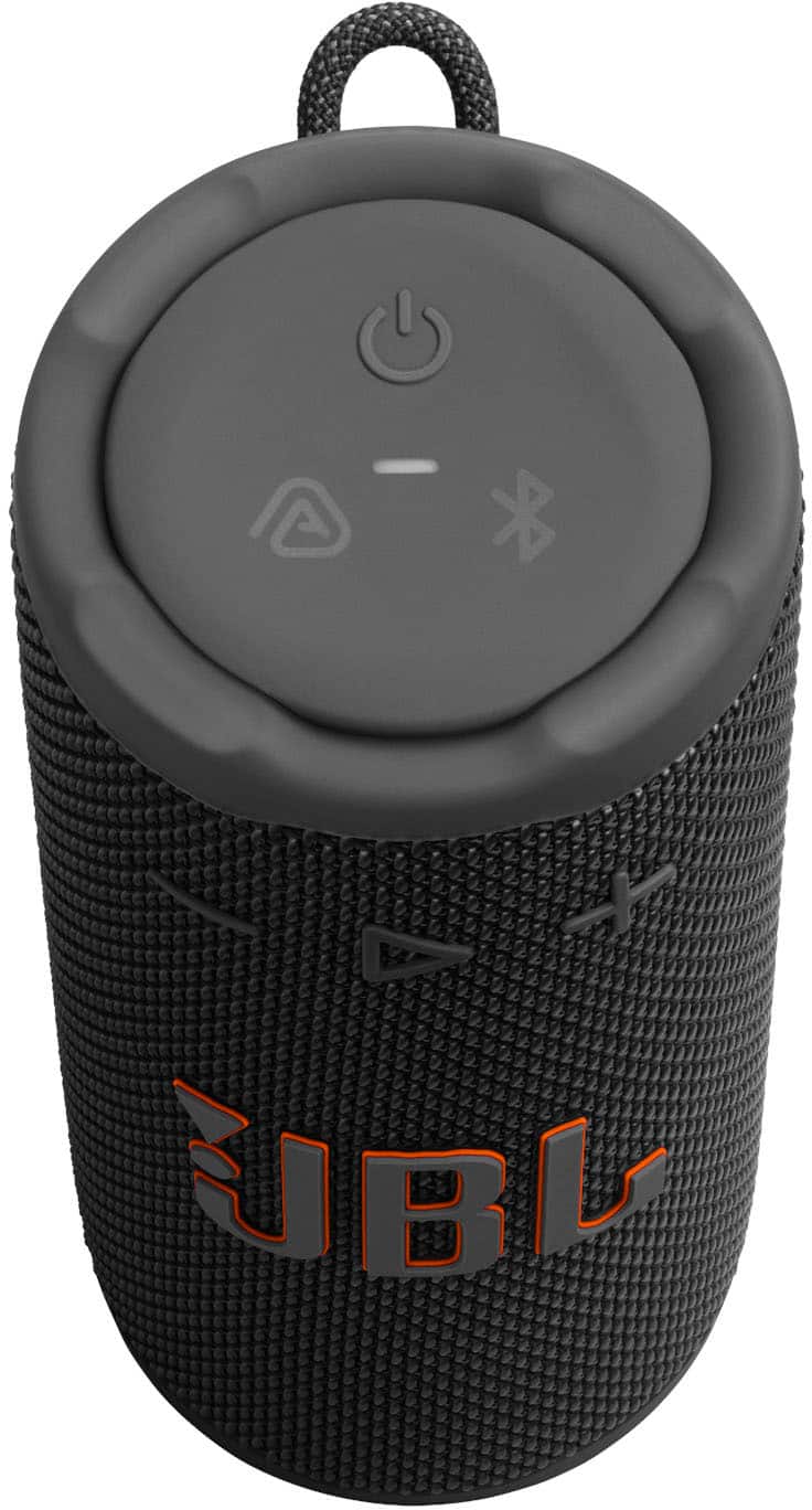 Alt View 12. JBL - Grip Portable Wireless Speaker with Built-In Light - 2025 - Black.