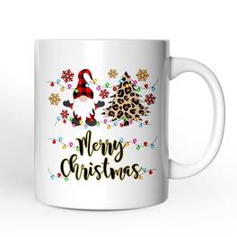 OrnamentallyYou - Gnome Buffalo Plaid Christmas Gift Mug - White