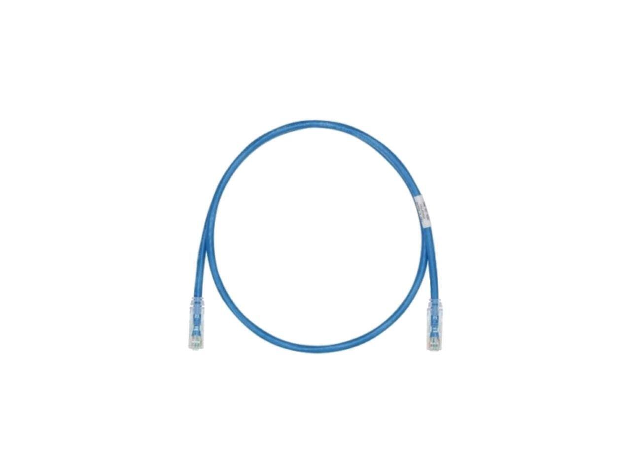 Front. Panduit - Panduit UTP28SP1BU Cat6 28awg UTP Network Patch Cable, 1 Ft Blue.