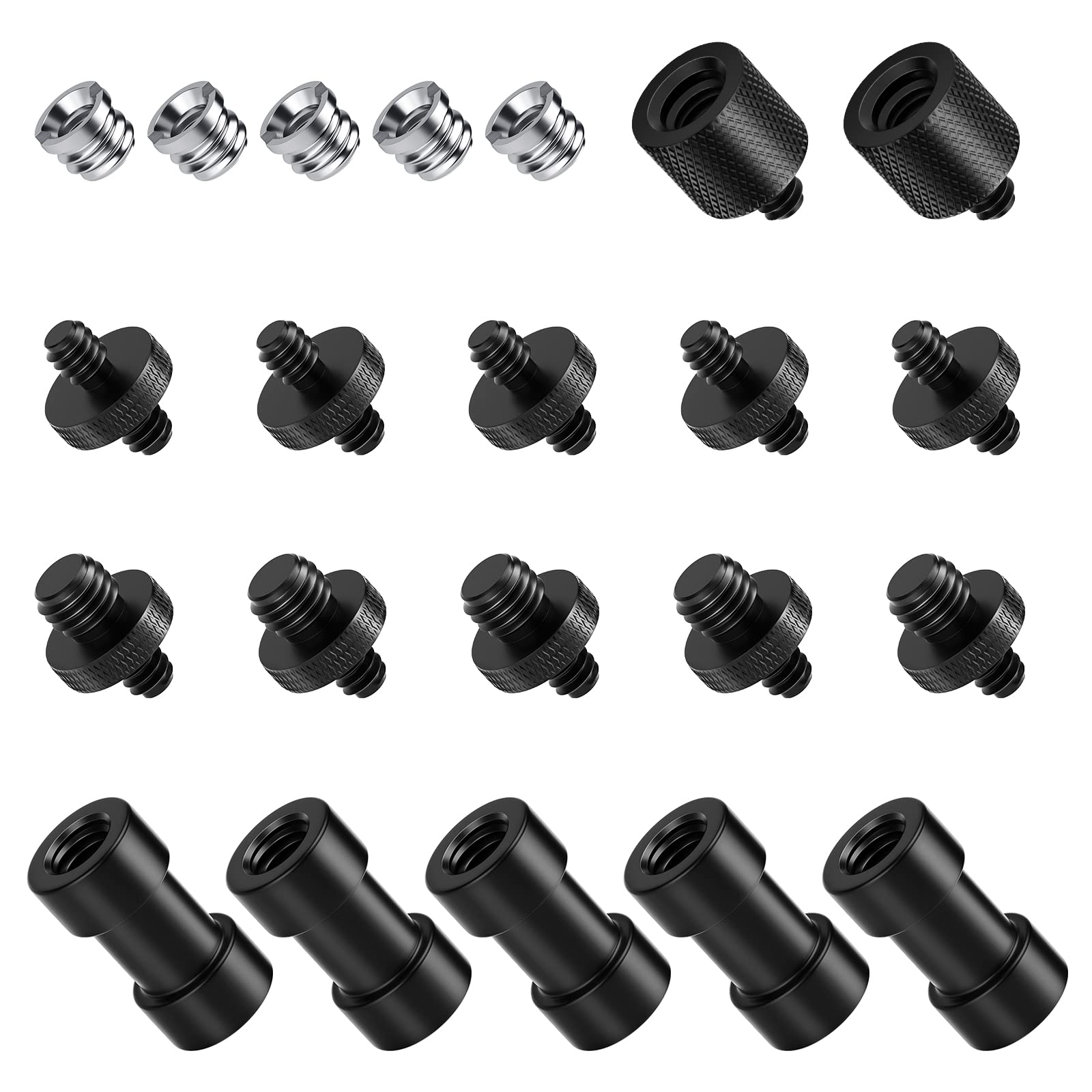 Alt View 5. Neewer - 22-Piece Screw Adapter Set: 1/4" & 1/4"-3/8".