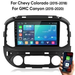 Junsun - Linux System carplay Android auto Mirror Link For Chevrolet Colorado 15-18 For GMC Canyon 15-20 Car Stereo Radio GPS Nav - Black