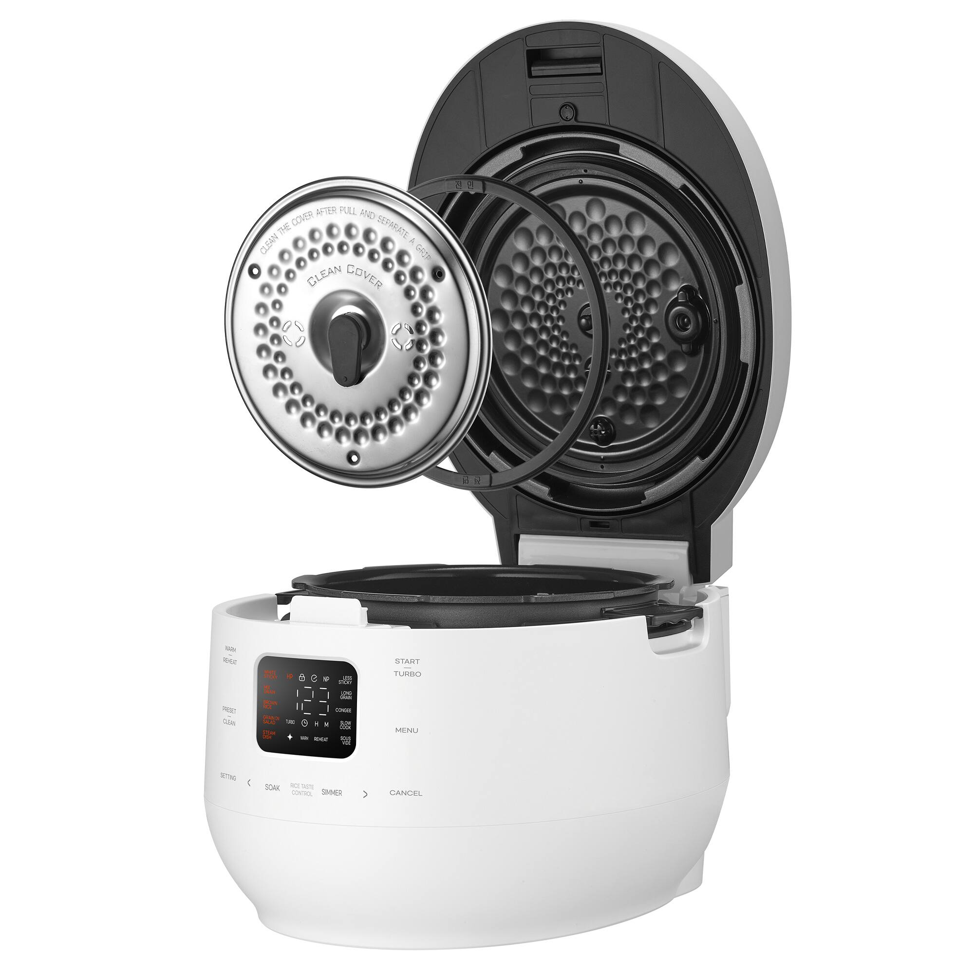 Clean the cover. Pull and separate the clean and dirty cover.