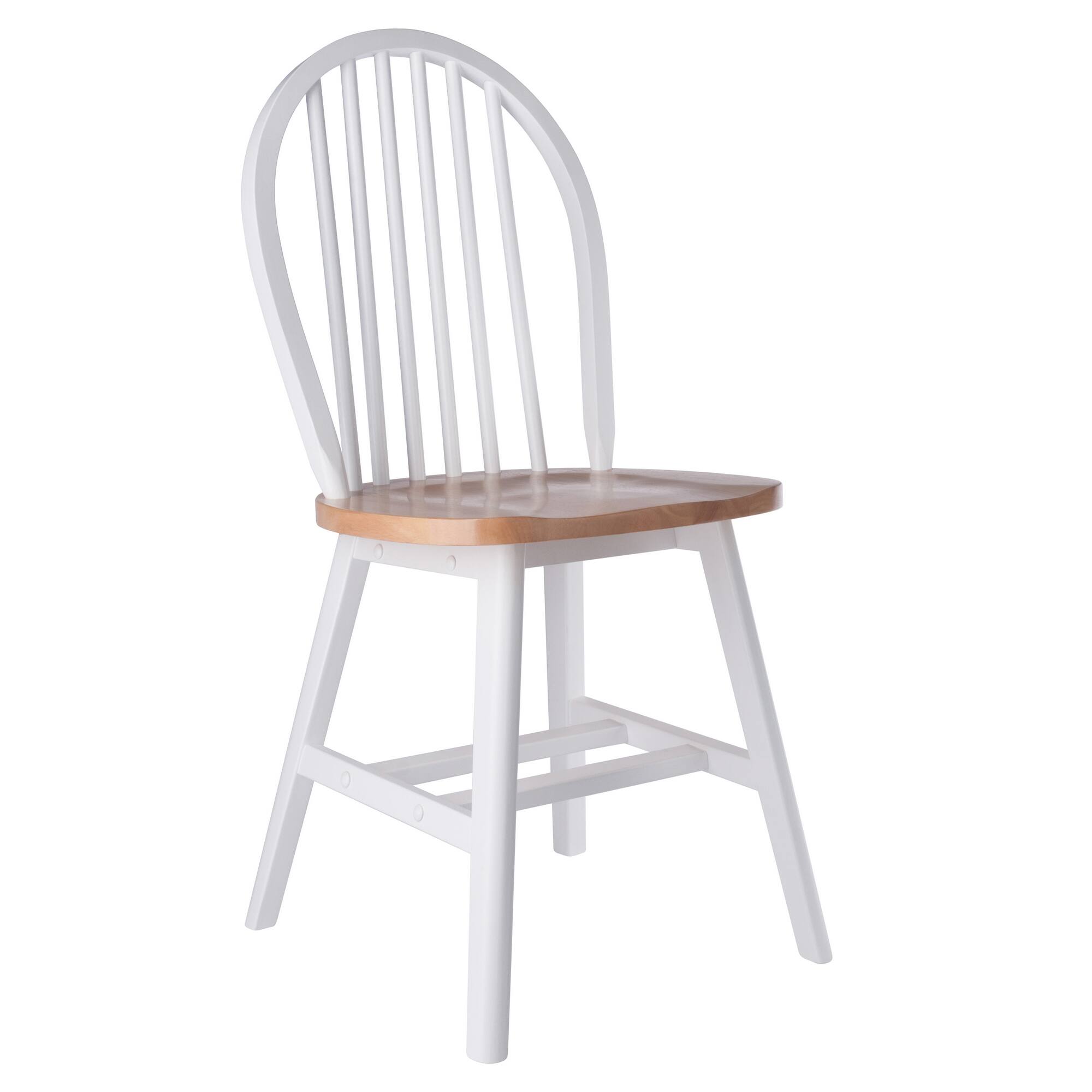 Alt View 1. Winsome Wood - Windsor 2-Pc Chair Set - Natural/White.