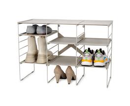 Joseph Joseph - Level Adjustable Shoe Rack - Stores 12 Pairs - Ecru