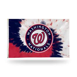Rico Industries - Washington Nationals Tie Dye Design 3x5 Indoor or Outdoor Banner Flag - Multi