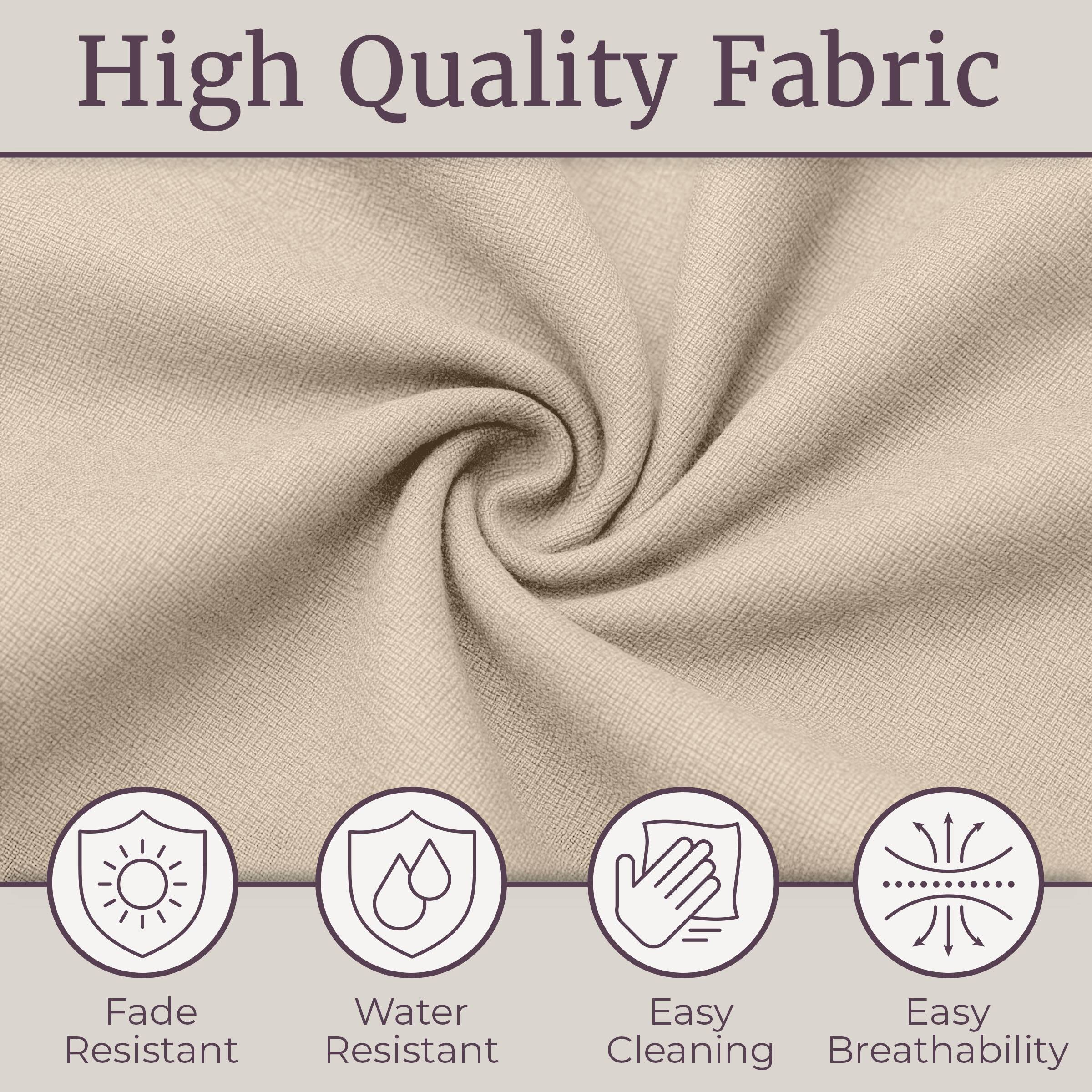 High Quality Fabric
- Fade Resistant
- Water Resistant
- Easy Cleaning
- Easy Breathability