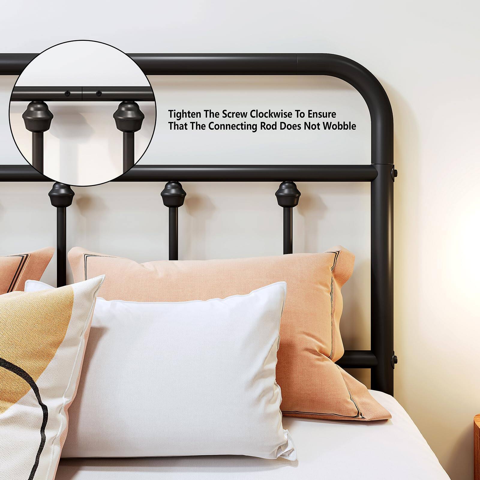 Tighten The Screw Clockwise To Ensure That The Connecting Rod Does Not Wobble