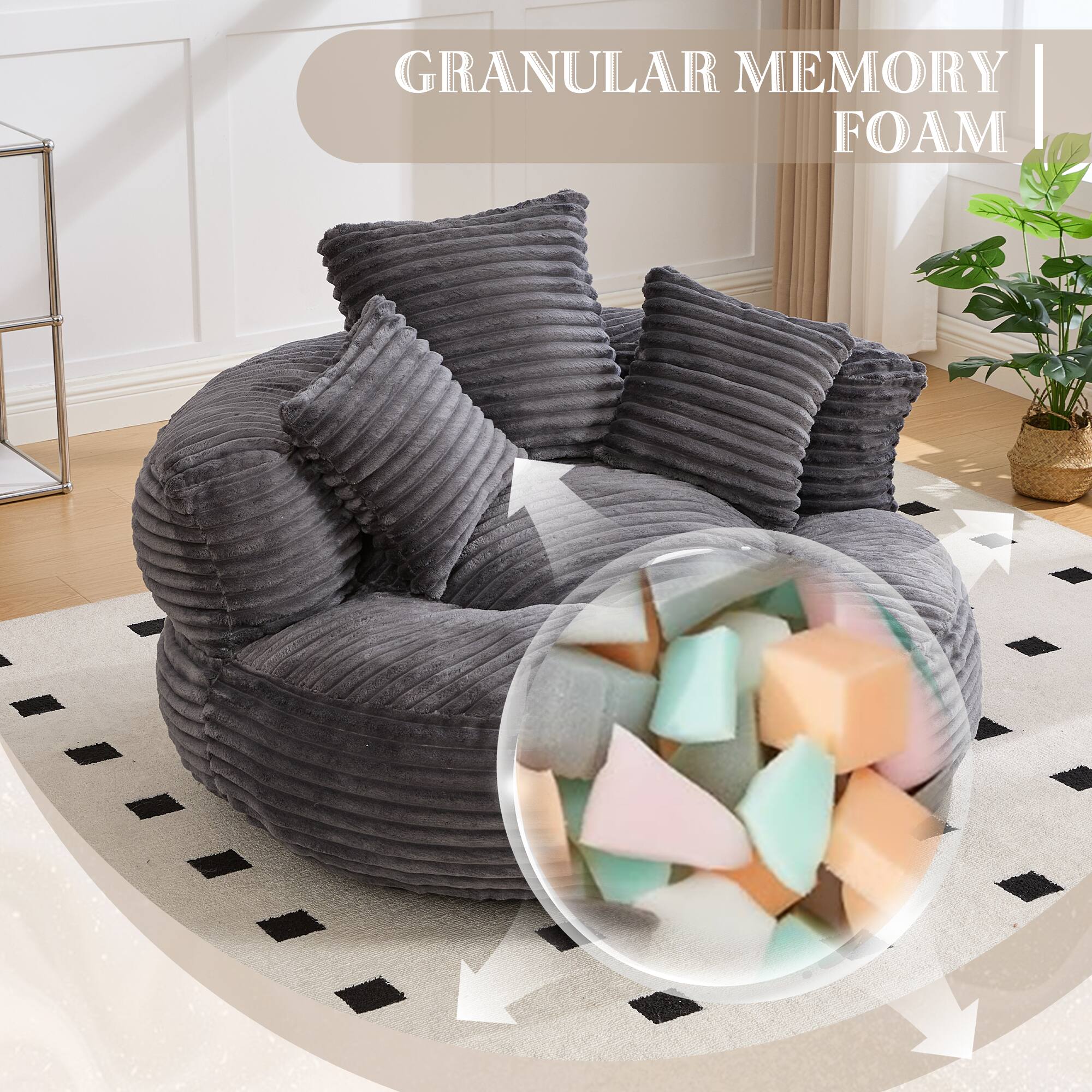 GRANULAR MEMORY FOAM