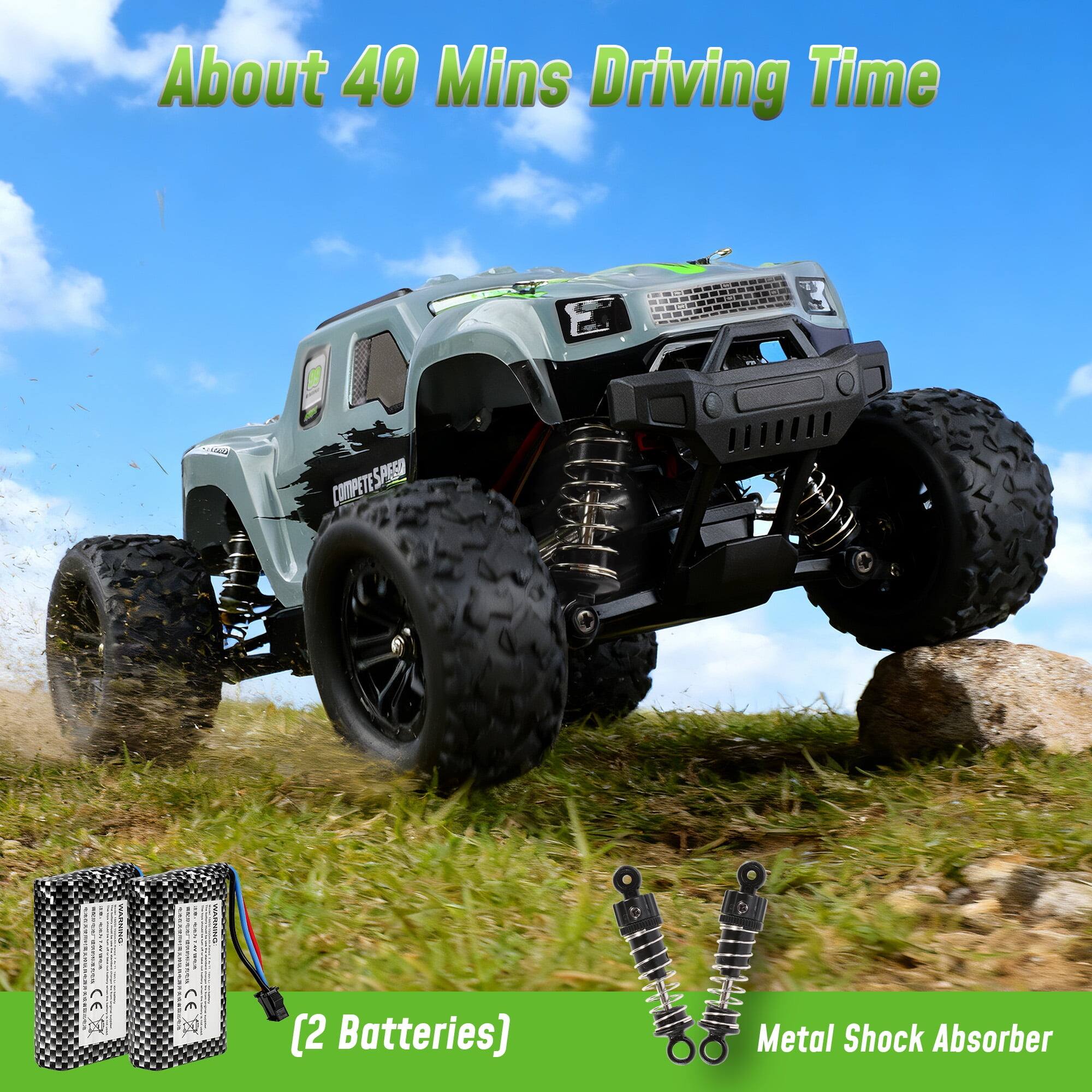 Wisairt 1:18 RC Car 36KM/H High Speed 4WD Remote Control Truck with ...