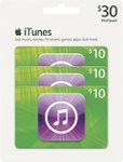 Front Large. Apple® - $10 iTunes Gift Cards (3-Pack).