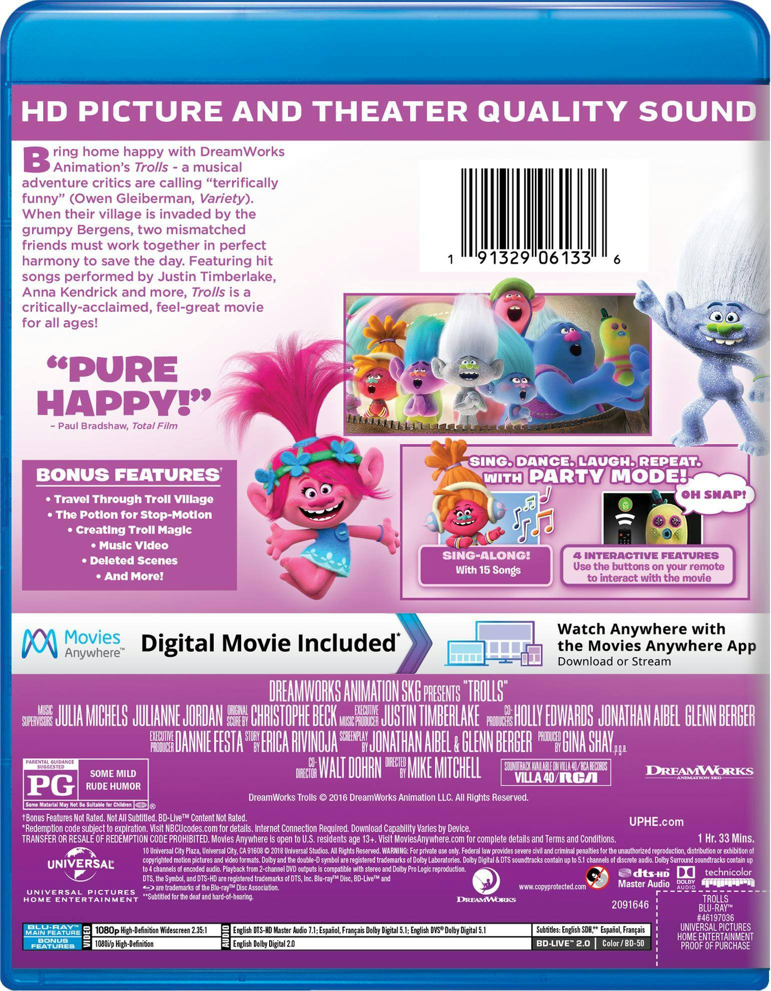 Back. Trolls (Digital) [Blu-ray].