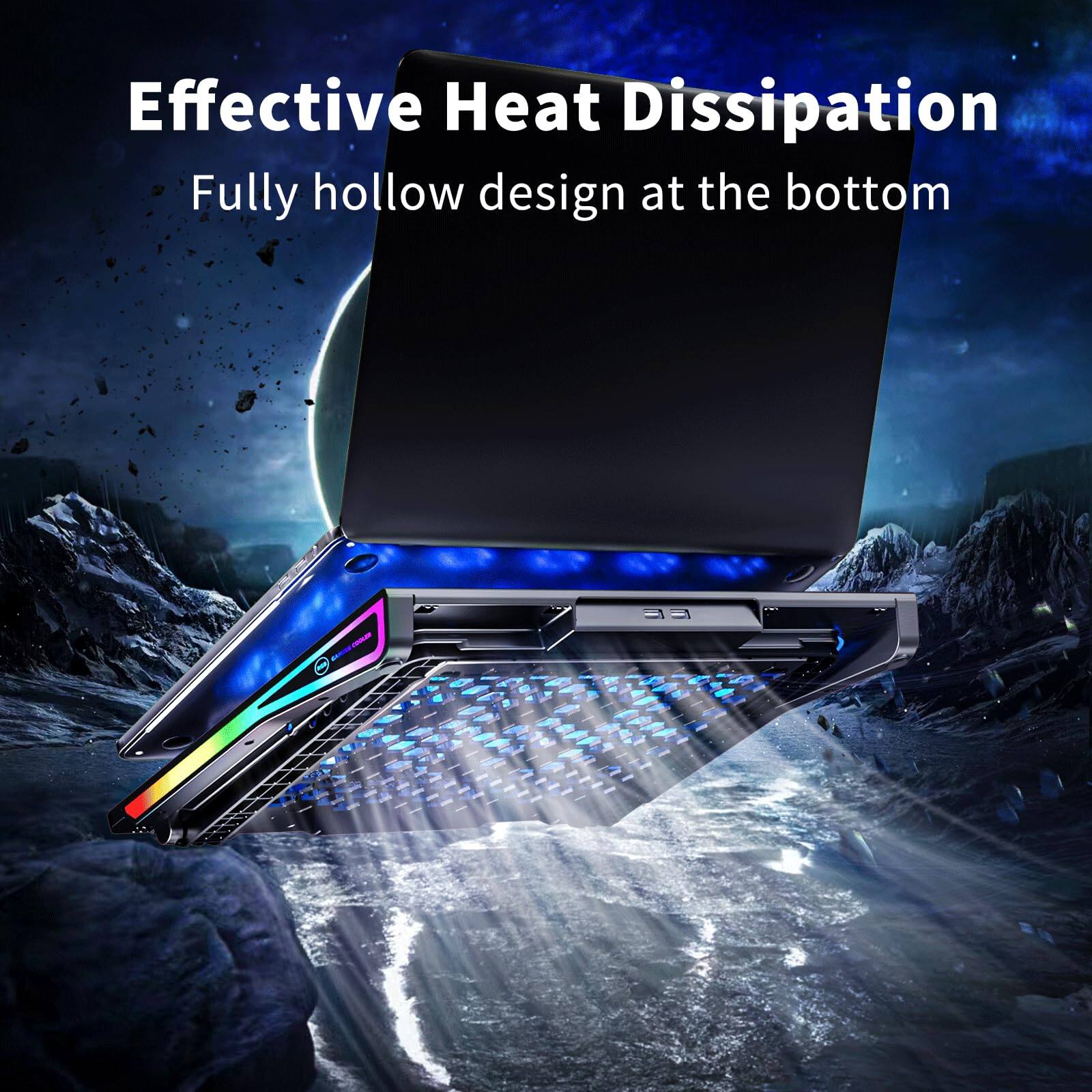 Effective Heat Dissipation  
Fully hollow design at the bottom