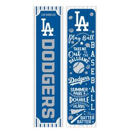 Evergreen Enterprises - Los Angeles Dodgers 47" Double-Sided Spring Seasonal Porch Leaner Sign - Multicolor