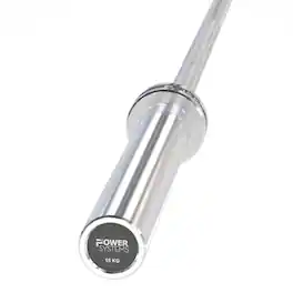 Power Systems - 15kg Women's 79" Stainless Steel Olympic Barbell - Silver