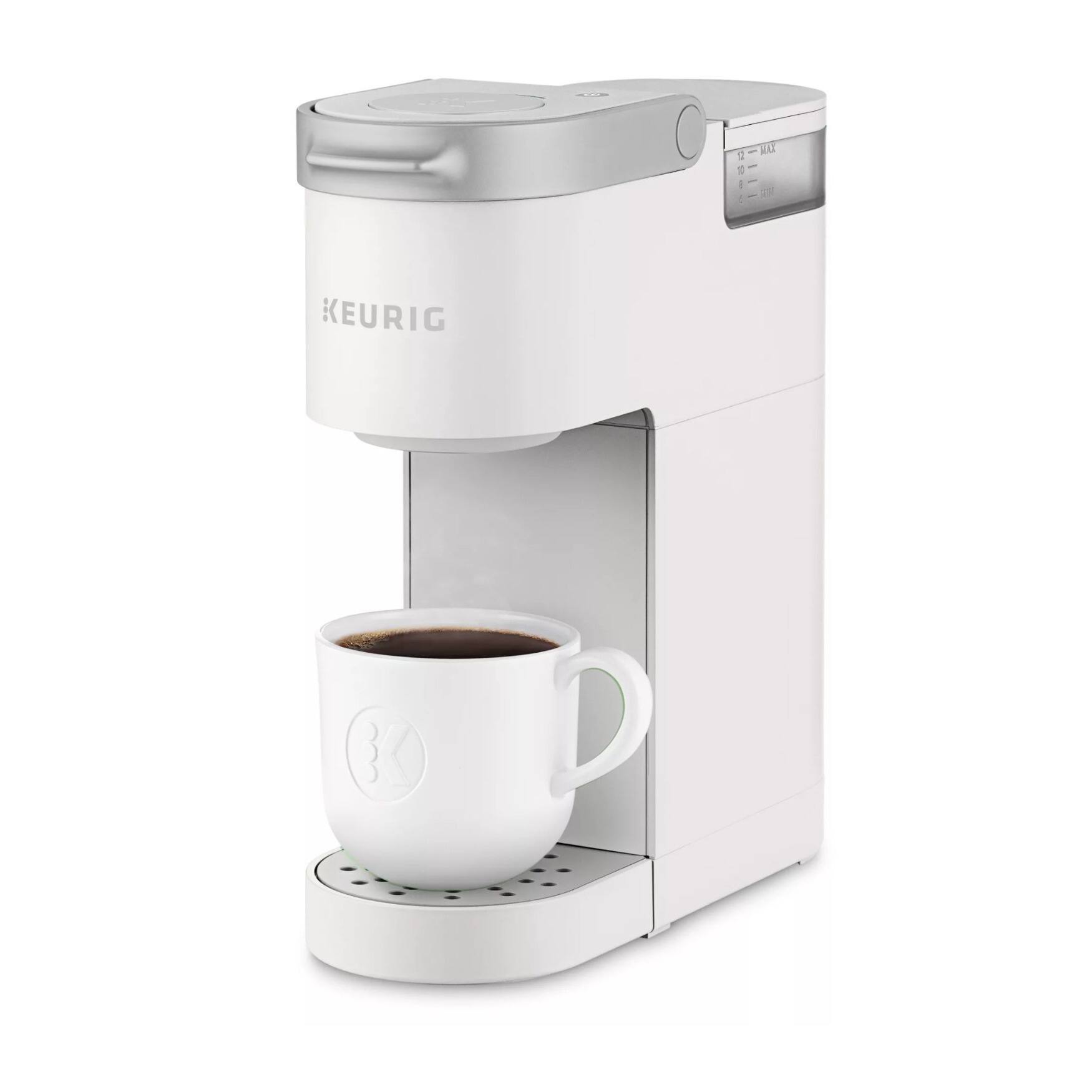 Angle. Keurig - Keurig K-Mini Single Serve K-Cup Pod Coffee Maker (Warm Stone) - Stone.